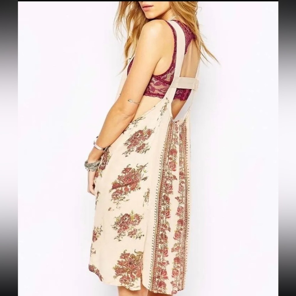 Free People Paradise Song Floral Tunic Dress in Antique Combo Size XS - Picture 3 of 5
